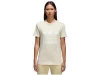 adidas Damen Trefoil Tee T-Shirt, Beige (Missun/White), D36