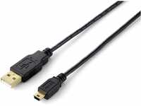 Equip USB Kabel A -> Mini B St/3.00m sw Blister