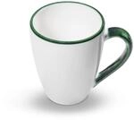 GMUNDNER KERAMIK Fr&uuml;hst&uuml;cksbecher Max F&uuml;llmenge : 0.3 Liter Gr&uuml;ner Rand...