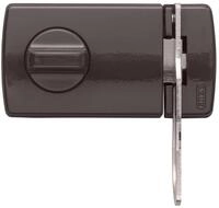 ABUS T&uuml;r-Zusatzschloss 2130, mit Drehknauf, braun, 56034