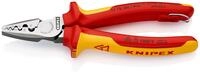 KNIPEX Crimpzange f&uuml;r Aderendh&uuml;lsen isoliert mit Mehrkomponenten-H&uuml;llen,