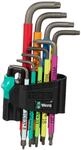 Wera 967 SPKL/9 Torx BO Multicolour Winkelschl&uuml;sselsatz, BlackLaser, 9-teilig,