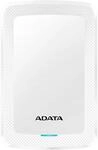 ADATA HV300 - 2 TB, externe Festplatte mit USB 3.2 Gen.1, wei&szlig;