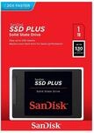 SanDisk SSD PLUS 1 TB Sata III 2.5 Inch Internal SSD, Up to 535 MB/s, Black