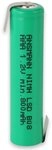 ANSMANN 2311-3003 Micro AAA Akku mit L&ouml;tfahne 800 mAh, Gr&uuml;n