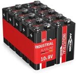 ANSMANN Industrial Alkaline Batterie 9V E-Block 6LR61 Longlife Alkalibatterie