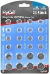 HyCell 24x Knopfzellen-Sparset/Je 2X CR2032 CR2025 CR2016 CR1620 LR41 LR43 LR44 LR626