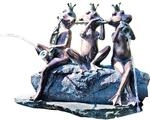 Heissner Teichfigur Speier Froschkapelle, Wasserspiel