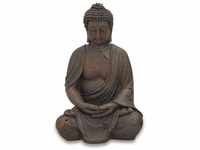 Boltze Buddha Figur sitzend (Höhe 40 cm, Statue aus Kunstharz, Feng-Shui Deko,