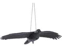 Brema 140517 Rabe, fliegend aus Kunststoff mit Stab und Aufhängung