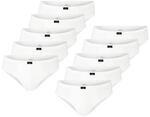 G&ouml;tzburg Herren Slip 740921 10er Pack, Farbe:Wei&szlig;;W&auml;schegr&ouml;&szlig;e:M