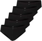 G&ouml;tzburg Herren Slip 740921 5er Pack, Farbe:Schwarz;W&auml;schegr&ouml;&szlig;e:M (5)