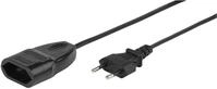 Vivanco EV3S Euro Verl&auml;ngerung (Eurostecker - Eurokupplung) 3,0m schwarz
