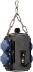 BACHMANN 349.300 Energiew&uuml;rfel 4-Fach, schwarz/blau