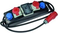as - Schwabe Vollgummi Steckdosenleiste CEE 2 m H07RN-F 5G2,5-2X Schuko 230 V 16 A,