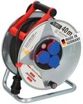 Brennenstuhl Garant S IP44 Kabeltrommel (40m Kabel in schwarz, aus Stahlblech,...