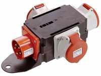 as - Schwabe MIXO Adapter / Stromverteiler RHEIN – 5-poliger CEE-Stecker auf 3