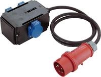 Bachmann 349.027 CEE-Adapter mit Zuleitung 1,5m, 1x CEE 16A, 3x Schuko