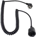 as - Schwabe Spiralleitung, 1m auf 2,5m dehnbares Spiral-Kabel mit
