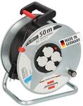 Brennenstuhl Garant S 4 E Kabeltrommel 50m (aus Stahlblech, Made in Germany) silber