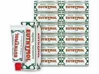 Original Euthymol Zahnpasta 75ml x 12, Zahncreme ohne Fluorid, Anti-Plaque,