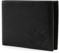 Oxmox Leder Geldb&ouml;rse Leather Pocketb&ouml;rse Turtle Embossed Black schwarz