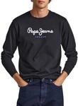 Pepe Jeans Herren Eggo Long T-Shirt, Schwarz, L