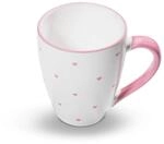 GMUNDNER KERAMIK Fr&uuml;hst&uuml;cksbecher Max F&uuml;llmenge : 0.3 Liter Herzerl Rosa Geschirr,
