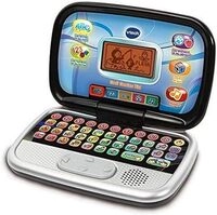 VTech Ordi Genius Kid Schwarz, Kindercomputer mit Hintergrundbeleuchtung, 20