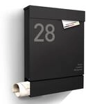 Radius Designer Briefkasten - personalisiert mit Lasergravur - 10 Jahre Funktions-