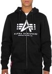 Alpha Industries Basic Zip Hoody Kapuzensweat f&uuml;r Herren Black