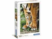 Clementoni 35046 Bengalisches Tigerbaby – Puzzle 500 Teile ab 9 Jahren, buntes