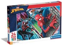 Clementoni 24497 Maxi Spiderman &ndash; Puzzle 24 Teile ab 3 Jahren, farbenfrohes