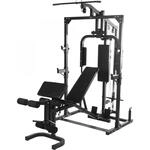 GORILLA SPORTS&reg; Kraftstation - Verstellbar, mit Hantelbank, Latzug, Butterfly,