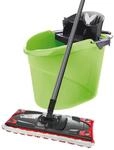 Vileda ULTRAMAX 2in1 Bodenwischer Komplett Set, Wischmopp mit Stiel, Mikrofaser-Bezug