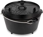 Petromax Feuertopf ft9 - Dutch Oven aus Gusseisen f&uuml;r Kochen und Backen - mit