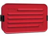 SIGG Metal Box Plus L Red Lunchbox 1.2 L, moderne Brotdose mit praktischem...