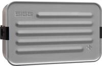 Sigg Metal Box Plus L Alu Lunchbox 1.2 L, Moderne Brotdose mit praktischem Einsatz,