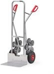 Fetra Alurohr-Treppenkarre, Traglast 200 kg, Schaufel mit Luftbereifung, 2