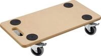 Meister Transportroller 590 x 290 mm - 200 kg Tragkraft - MDF-Platte -