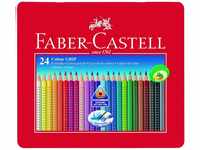 Faber Castell 112423 - Farbstifte Colour GRIP 2001, 24er Metalletui Spar-Set (1...