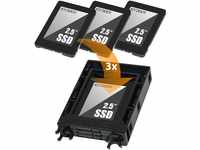 ICY DOCK EZ-Fit Trio MB610SP - SSD Einbaurahmen für DREI 2,5 Zoll SSDs oder...