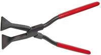 BESSEY Erdi Quetsch-Falzzange D336, gerade, durchgesteckte Ausf&uuml;hrung, Maulbreite 80