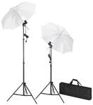 vidaXL Fotostudio Set Fotolampe Studioleuchte Studiolampe Stative Studioschirm
