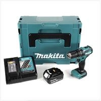 Makita DHP 483 RT1J Akku Schlagbohrschrauber 18V 40Nm im Makpac + 1x 5,0 Ah Akku