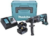 Makita DHR 241 RTJ Akku Bohrhammer 18 V Li-Ion mit SDS-Plus Aufnahme im Makpac...