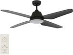 Deckenventilator Aria Schwarz 122 cm mit LED Licht
