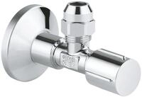 GROHE Universal Eckventil mit Quetschverschraubung (mit ergonomischem Metallgriff,