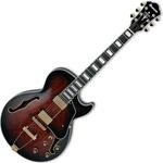 Ibanez Artcore Expressionist AG95QA-DBS Dark Brown Sunburst - Halbakustik...