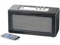 auvisio Speaker, Bluetooth: Mobiler Retro-Lautsprecher mit Bluetooth 4.1 und
